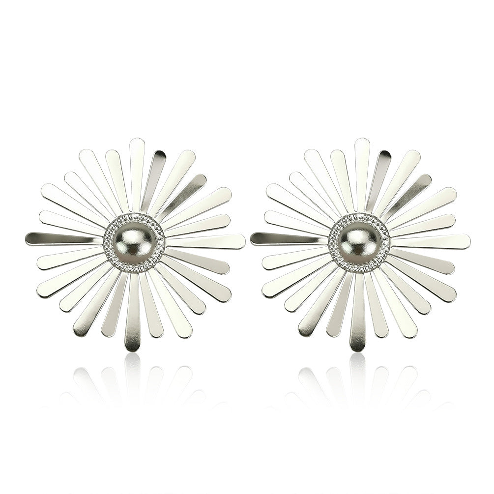 Wholesale Sunflower Bright Alloy Earrings